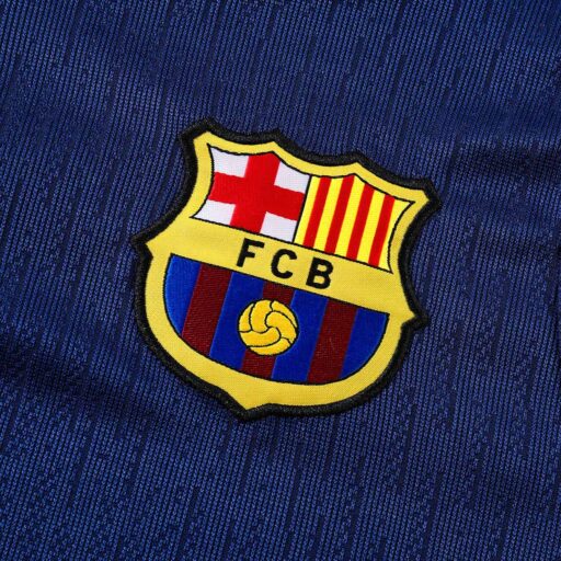 Barcelona 1 4 Zip Tracksuit 2025 26 Navy Badge-1