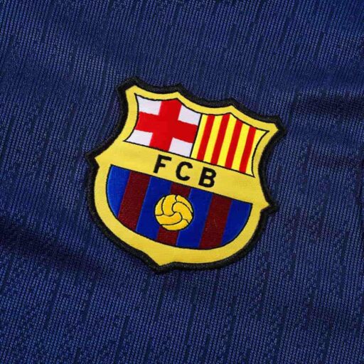 Barcelona 1 4 Zip Tracksuit 2025 26 Navy Badge