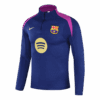 Barcelona 1 4 Zip Tracksuit 2025 26 Navy Left-Side
