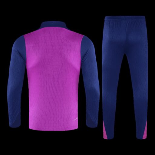 Barcelona 1 4 Zip Tracksuit 2025 26 Purple Back