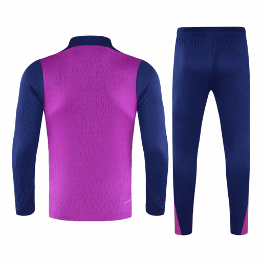 Barcelona 1 4 Zip Tracksuit 2025 26 Purple Back