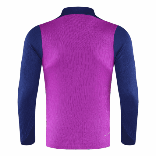Barcelona 1 4 Zip Tracksuit 2025 26 Purple Collar