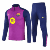 Barcelona 1 4 Zip Tracksuit 2025 26 Purple Front