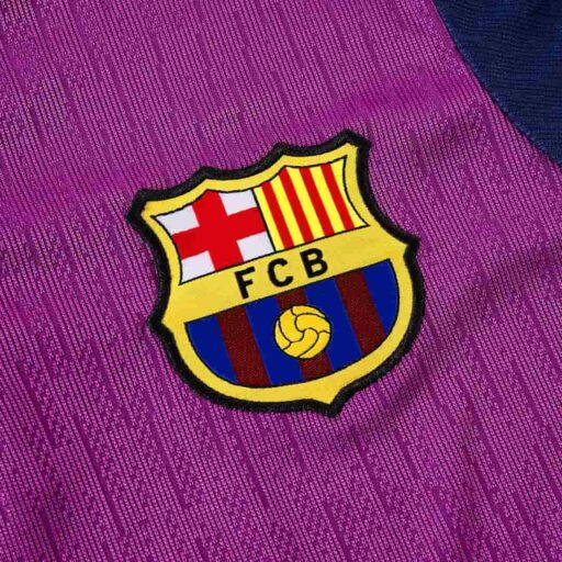 Barcelona 1 4 Zip Tracksuit 2025 26 Purple Sleeve