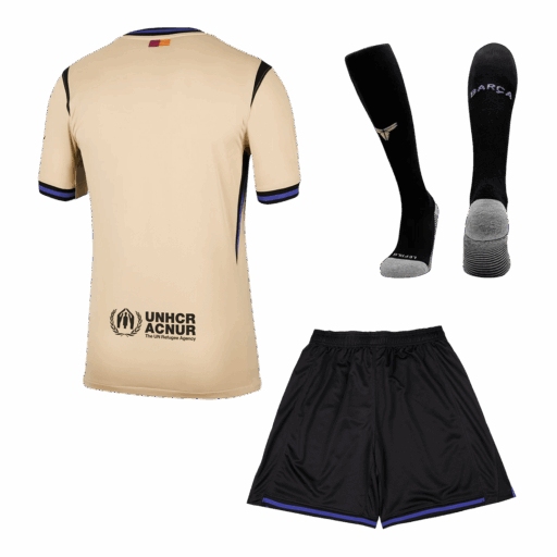 Barcelona Away Jerseys Full Kit 2025 26 Back