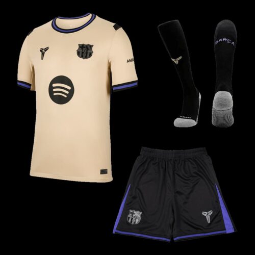 Barcelona Away Jerseys Full Kit 2025 26 Front