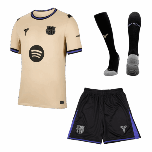 Barcelona Away Jerseys Full Kit 2025 26 Front