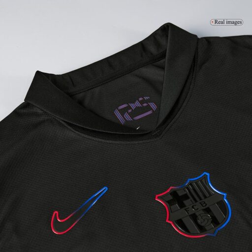 Barcelona Away Jerseys Kit Sleeve-1