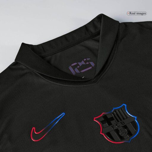 Barcelona Away Jerseys Kit Sleeve