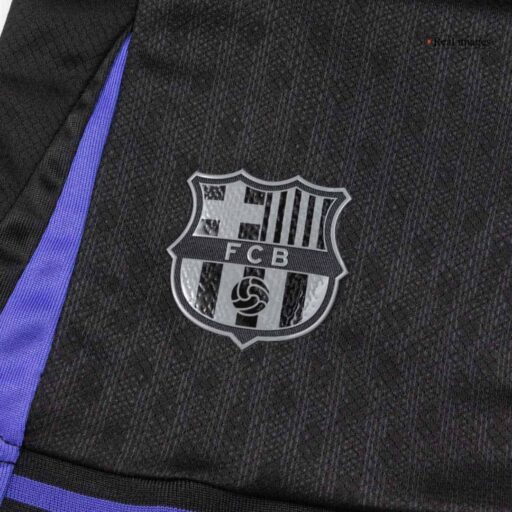 Barcelona Away Kids Soccer Jerseys Full Kit 2025 26 Detail-4