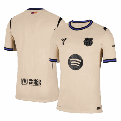 Barcelona Away Player Version Jersey 2025 26 Gauche