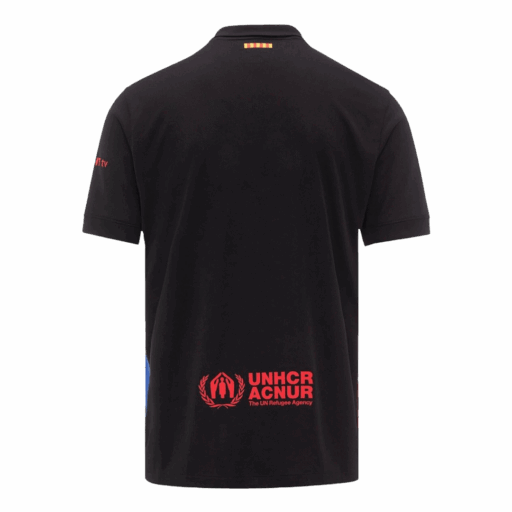 Barcelona Away Soccer Jersey Spotify Logo sans texte à gauche