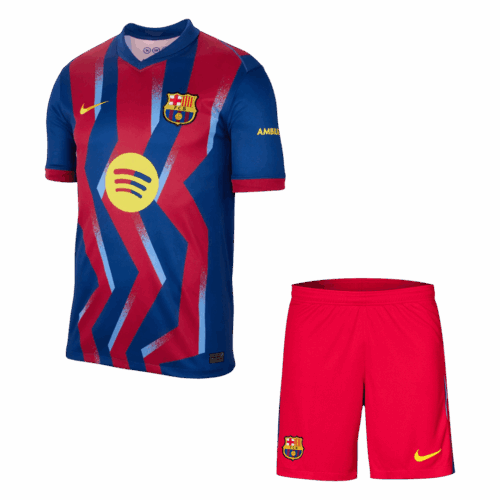 Barcelona Fourth Away Jerseys Kit 2025 26 Front