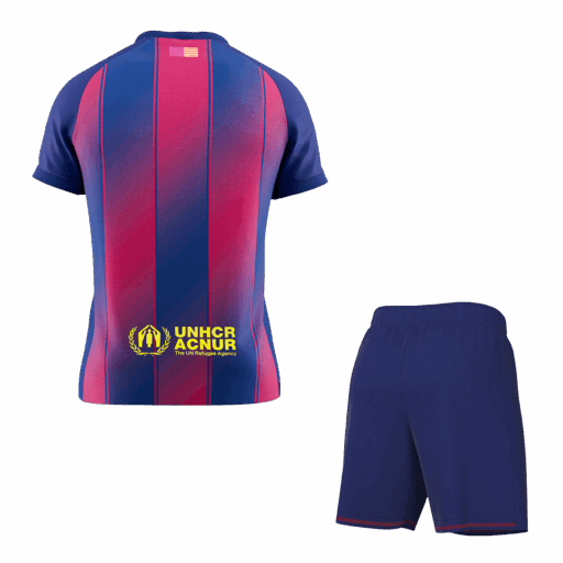 Barcelona Home Jerseys Kit 2025 26 Back