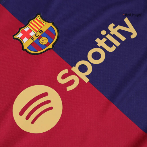 Barcelona Home Jerseys Kit Detail-2