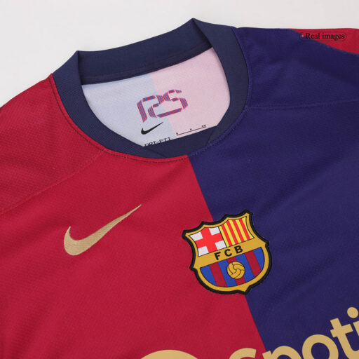 Barcelona Home Jerseys Kit Detail-3
