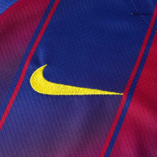 Barcelona Home Kids Soccer Jerseys Full Kit 2025 26 Detail-2