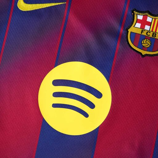 Barcelona Home Kids Soccer Jerseys Full Kit 2025 26 Detail-3