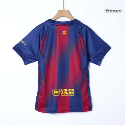 Barcelona Home Kids Soccer Jerseys Full Kit 2025 26 Right-Side