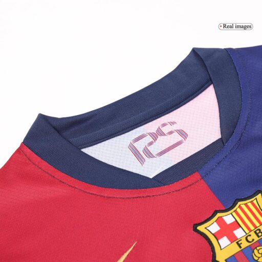 Barcelona Home Kids Soccer Jerseys Full Kit Detail-1