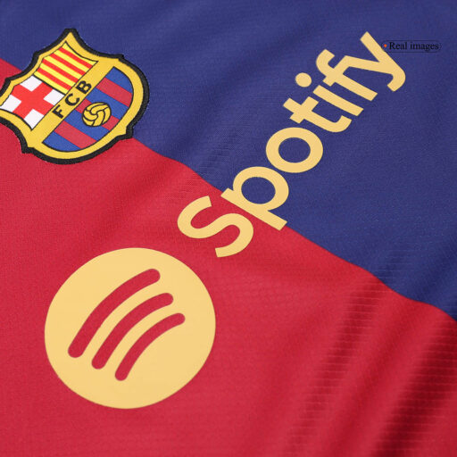 Barcelona Home Kids Soccer Jerseys Full Kit Detail-4