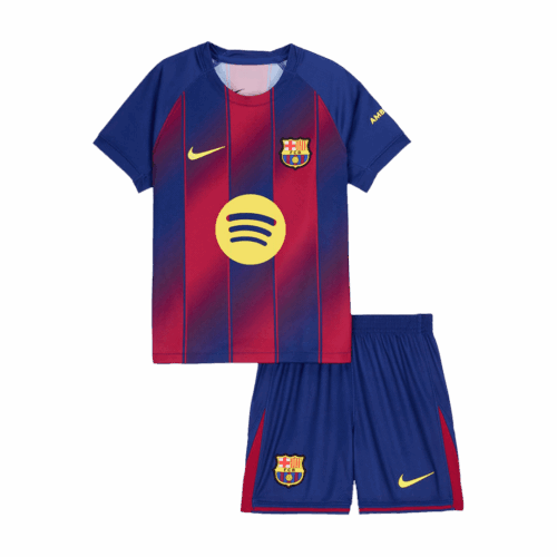 Kit Camisetas Fútbol Barcelona Inicio Niños 2025 26 Delantero