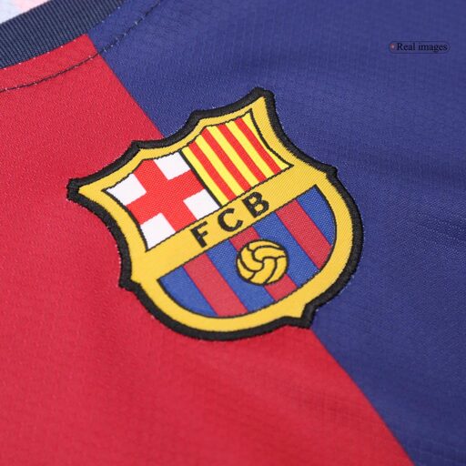 Barcelona Home Enfants Maillots de football Kit Détail-2