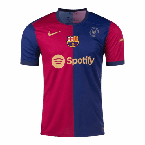 Barcelona Home Soccer Jersey 125th Anniversary Front