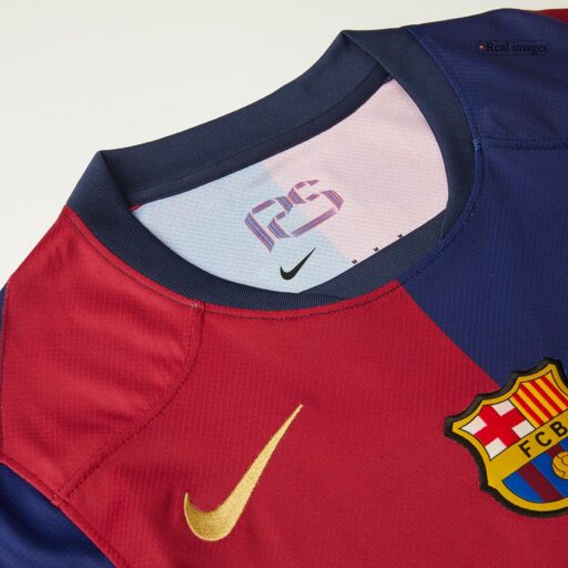 Barcelona Home Soccer Jersey Copa del Rey Final Right-Side