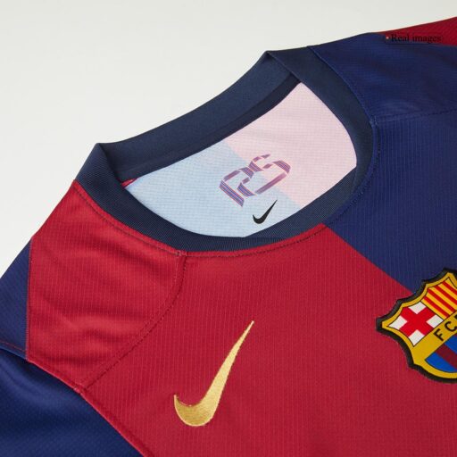 Manga de camiseta de fútbol local del Barcelona