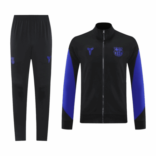 Barcelona Jacket Tracksuit 2025 26 Black Purple Front Barcelona Jacket Tracksuit 2025 26 Black Purple Front