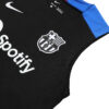 Barcelona Pre Match Sleeveless Top Black Collar Barcelona Pre Match Sleeveless Top Black Collar