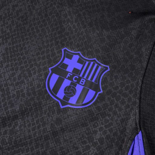 Barcelona Pre Match Soccer Jersey 2025 26 Black Right-Side
