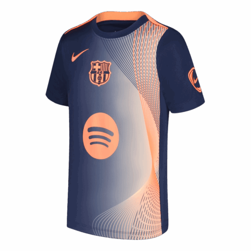 Barcelona Pre Match Soccer Jersey 2025 26 Front