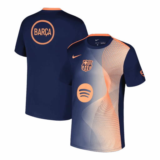 Barcelona Pre Match Soccer Jersey 2025 26 Left-Side