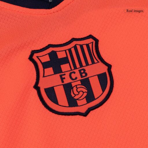 Maillots de football pour enfants Barcelona Third Away Kit complet 2025 26 côté droit