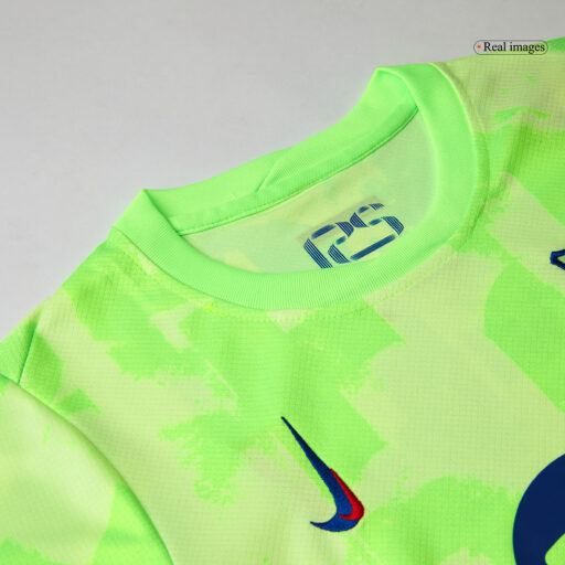 Barcelona Third Away Kids Soccer Maillots Kit UCL Spotify Logo sans détail de texte-1