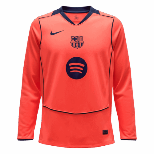 Maillot Barcelone Troisième Extérieur à Manches Longues 2025 26 Avant Maillot Barcelone Troisième Extérieur à Manches Longues 2025 26 Avant
