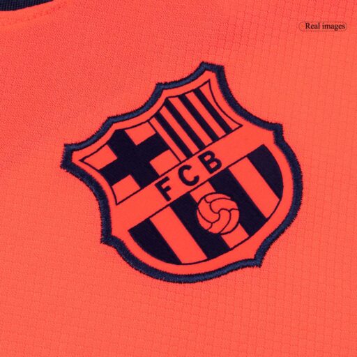 Maillot Barcelone Troisième Extérieur à Manches Longues 2025 26 Gauche
