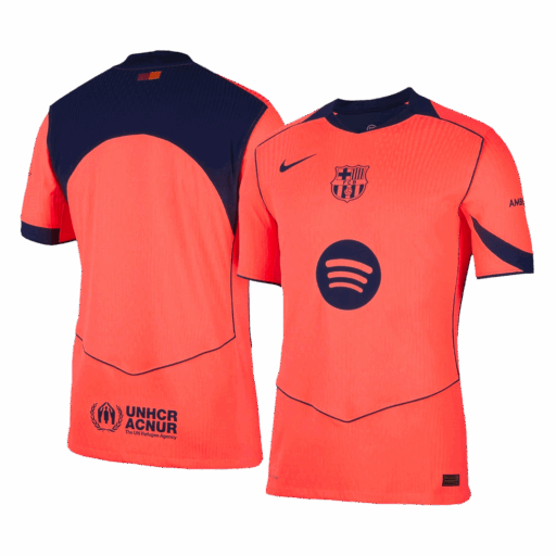 Barcelone Troisième joueur extérieur Version Jersey 2025 26 Gauche