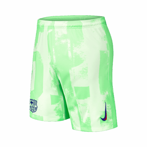 Barcelona Third Away Soccer Shorts Front
