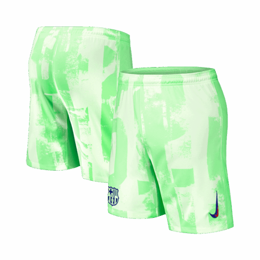 Barcelona Third Away Soccer Shorts Left-Side