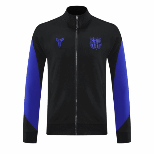 Veste de survêtement Barcelone 2025 26 Noir Violet Avant
