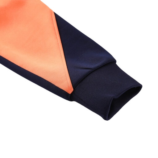 Veste de survêtement Barcelone 2025 26 Détail Orange Marine-1