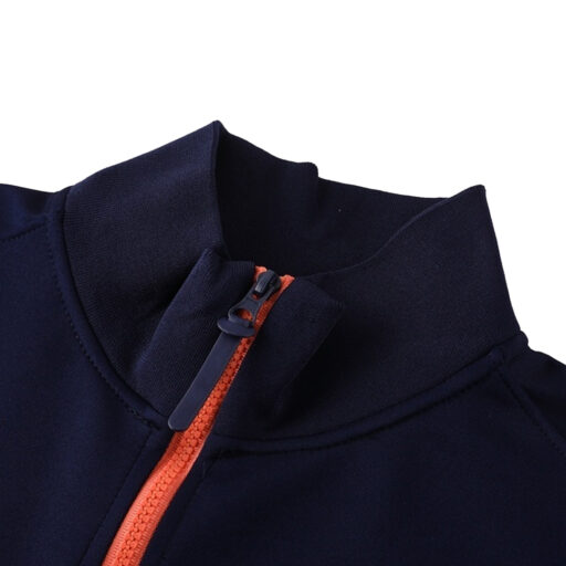 Veste de survêtement Barcelone 2025 26 manches orange marine