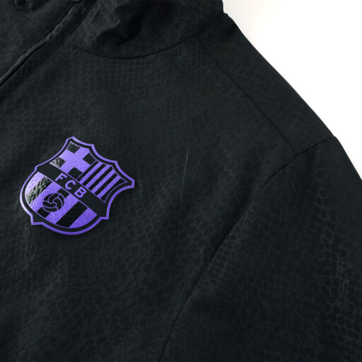 Veste coupe-vent Barcelone 2025 26 Noir Côté droit