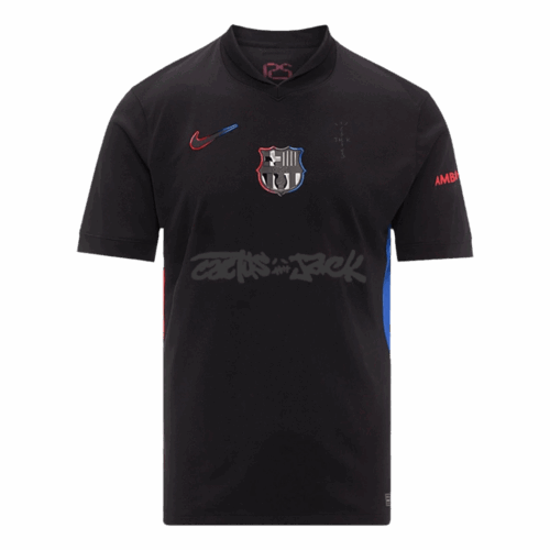 Barcelone X Travis Scott Extérieur Maillot de Football Front Barcelone X Travis Scott Extérieur Maillot de Football Front