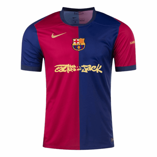 Barcelone X Travis Scott Home Soccer Jersey Front Barcelone X Travis Scott Home Soccer Jersey Front