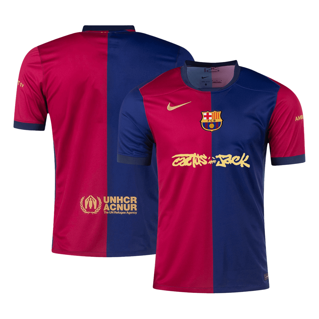 Barcelona X Travis Scott Home Soccer Jersey - SoccerKit