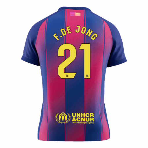F.DE JONG #21 Barcelona Home Soccer Jersey 2025/26 - SoccerKit
